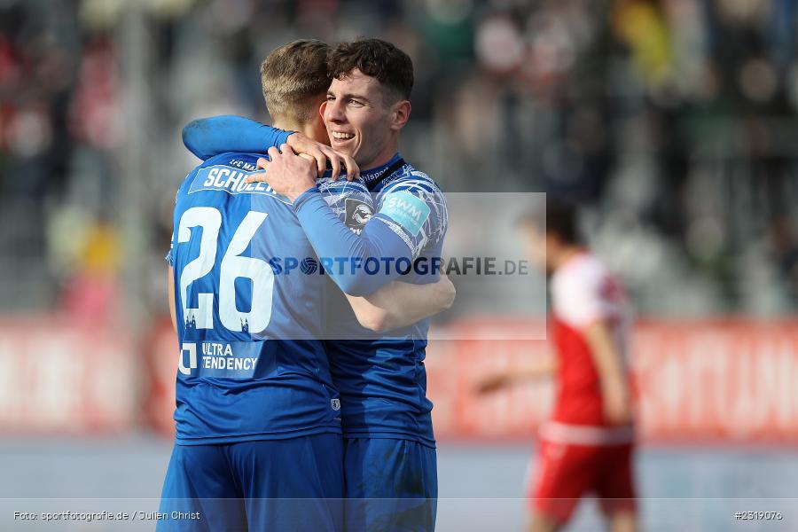 Freude, Torjubel, Florian Kath, FLYERALARM Arena, Würzburg, 26.02.2022, DFL, sport, action, Februar 2022, Saison 2021/2022, 3. Liga, FCM, FWK, 1. FC Magdeburg, FC Würzburger Kickers - Bild-ID: 2319076