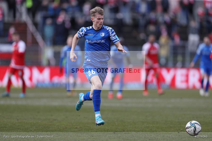 Luca Schuler, FLYERALARM Arena, Würzburg, 26.02.2022, DFL, sport, action, Februar 2022, Saison 2021/2022, 3. Liga, FCM, FWK, 1. FC Magdeburg, FC Würzburger Kickers - Bild-ID: 2319093