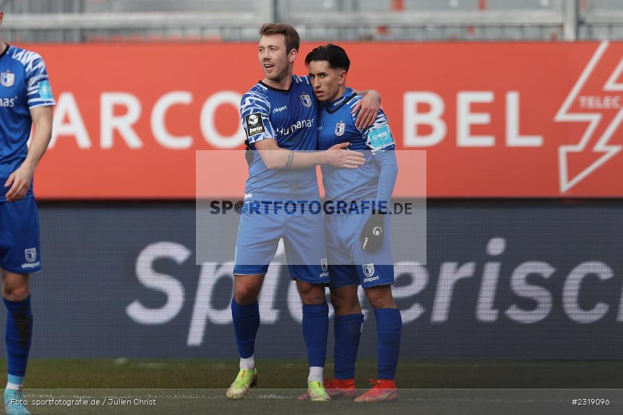 Jason Ceka, FLYERALARM Arena, Würzburg, 26.02.2022, DFL, sport, action, Februar 2022, Saison 2021/2022, 3. Liga, FCM, FWK, 1. FC Magdeburg, FC Würzburger Kickers - Bild-ID: 2319096