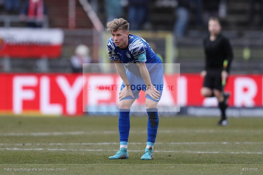 Luca Schuler, FLYERALARM Arena, Würzburg, 26.02.2022, DFL, sport, action, Februar 2022, Saison 2021/2022, 3. Liga, FCM, FWK, 1. FC Magdeburg, FC Würzburger Kickers - Bild-ID: 2319103