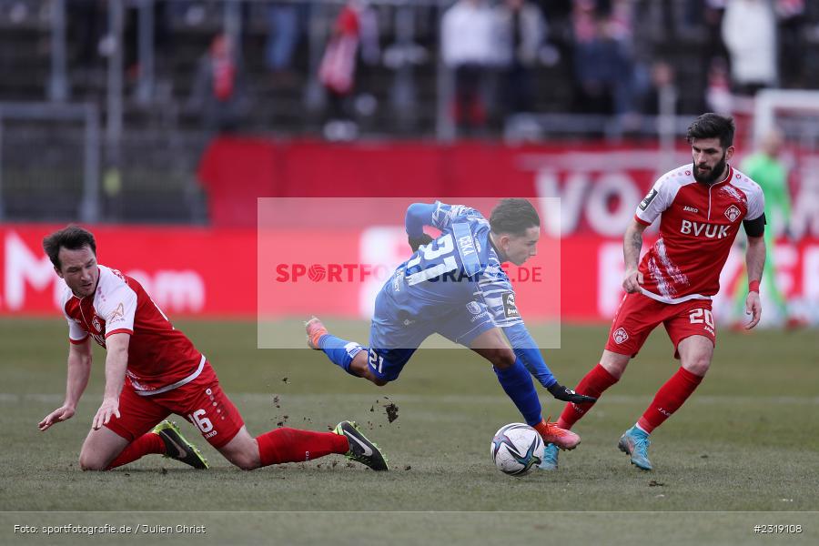 Peter Kurzweg, FLYERALARM Arena, Würzburg, 26.02.2022, DFL, sport, action, Februar 2022, Saison 2021/2022, 3. Liga, FCM, FWK, 1. FC Magdeburg, FC Würzburger Kickers - Bild-ID: 2319108