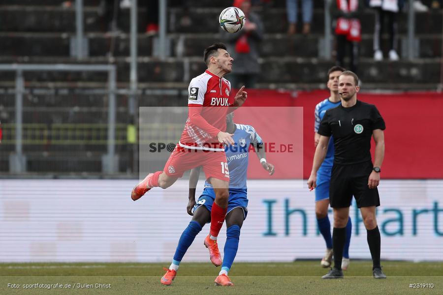 Marco Hausjell, FLYERALARM Arena, Würzburg, 26.02.2022, DFL, sport, action, Februar 2022, Saison 2021/2022, 3. Liga, FCM, FWK, 1. FC Magdeburg, FC Würzburger Kickers - Bild-ID: 2319110