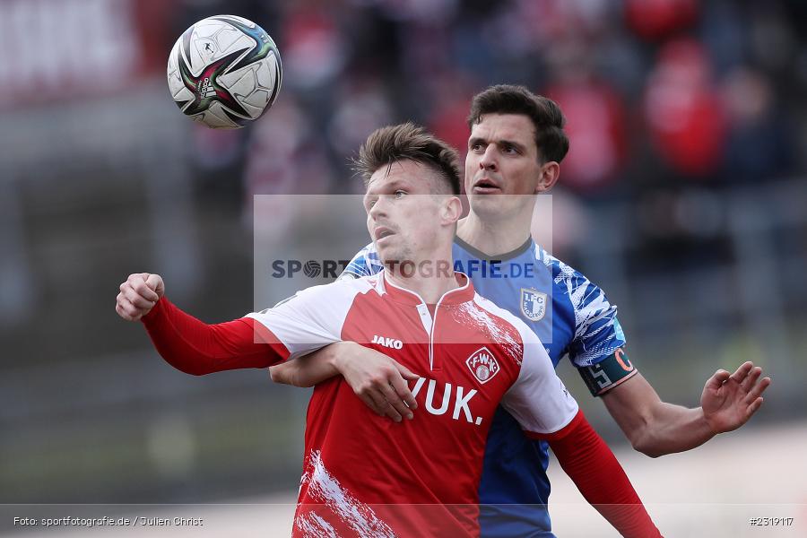 Marvin Pourié, FLYERALARM Arena, Würzburg, 26.02.2022, DFL, sport, action, Februar 2022, Saison 2021/2022, 3. Liga, FCM, FWK, 1. FC Magdeburg, FC Würzburger Kickers - Bild-ID: 2319117