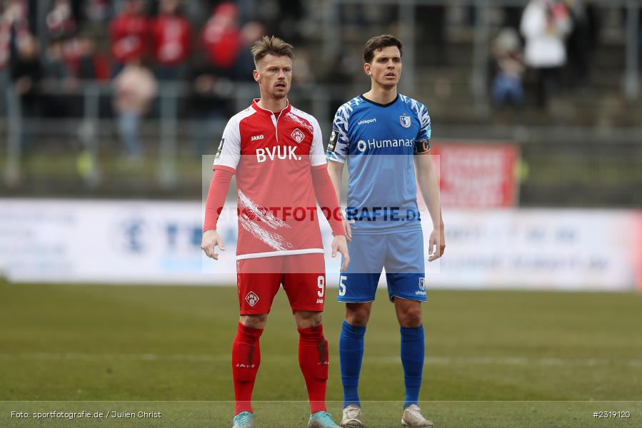 Marvin Pourié, FLYERALARM Arena, Würzburg, 26.02.2022, DFL, sport, action, Februar 2022, Saison 2021/2022, 3. Liga, FCM, FWK, 1. FC Magdeburg, FC Würzburger Kickers - Bild-ID: 2319120