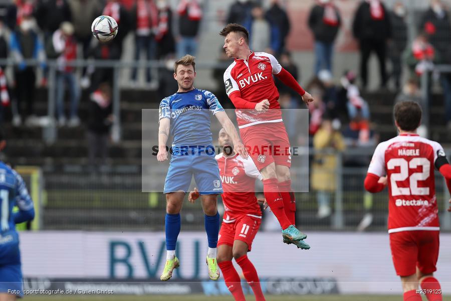 Marvin Pourié, FLYERALARM Arena, Würzburg, 26.02.2022, DFL, sport, action, Februar 2022, Saison 2021/2022, 3. Liga, FCM, FWK, 1. FC Magdeburg, FC Würzburger Kickers - Bild-ID: 2319125