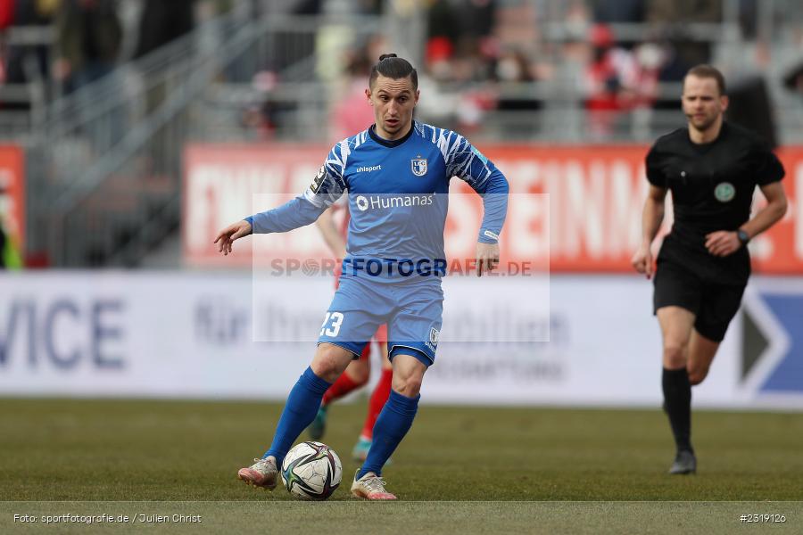 Baris Atik, FLYERALARM Arena, Würzburg, 26.02.2022, DFL, sport, action, Februar 2022, Saison 2021/2022, 3. Liga, FCM, FWK, 1. FC Magdeburg, FC Würzburger Kickers - Bild-ID: 2319126