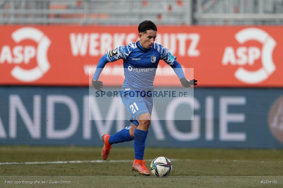 Jason Ceka, FLYERALARM Arena, Würzburg, 26.02.2022, DFL, sport, action, Februar 2022, Saison 2021/2022, 3. Liga, FCM, FWK, 1. FC Magdeburg, FC Würzburger Kickers - Bild-ID: 2319130
