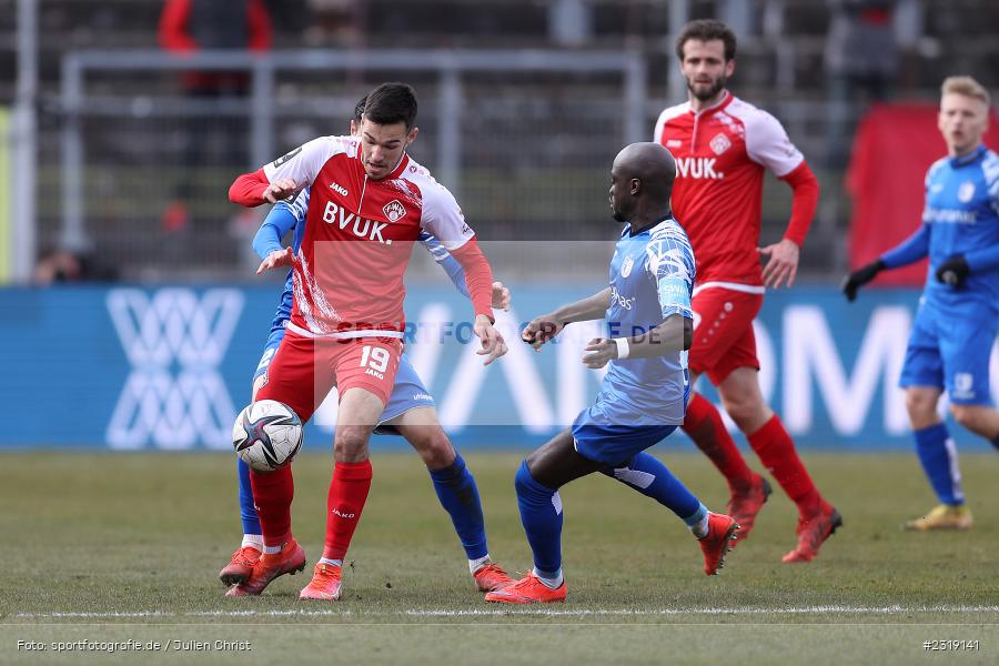 Marco Hausjell, FLYERALARM Arena, Würzburg, 26.02.2022, DFL, sport, action, Februar 2022, Saison 2021/2022, 3. Liga, FCM, FWK, 1. FC Magdeburg, FC Würzburger Kickers - Bild-ID: 2319141