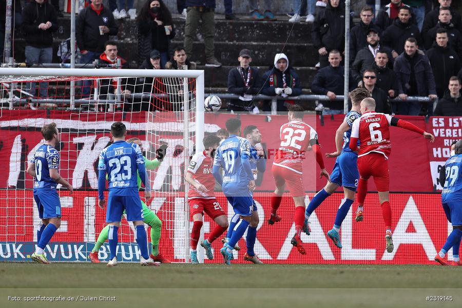 Tobias Kraulich, FLYERALARM Arena, Würzburg, 26.02.2022, DFL, sport, action, Februar 2022, Saison 2021/2022, 3. Liga, FCM, FWK, 1. FC Magdeburg, FC Würzburger Kickers - Bild-ID: 2319145