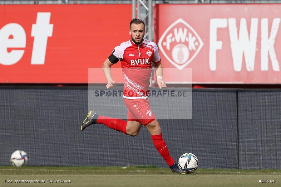 David Kopacz, FLYERALARM Arena, Würzburg, 26.02.2022, DFL, sport, action, Februar 2022, Saison 2021/2022, 3. Liga, FCM, FWK, 1. FC Magdeburg, FC Würzburger Kickers - Bild-ID: 2319160