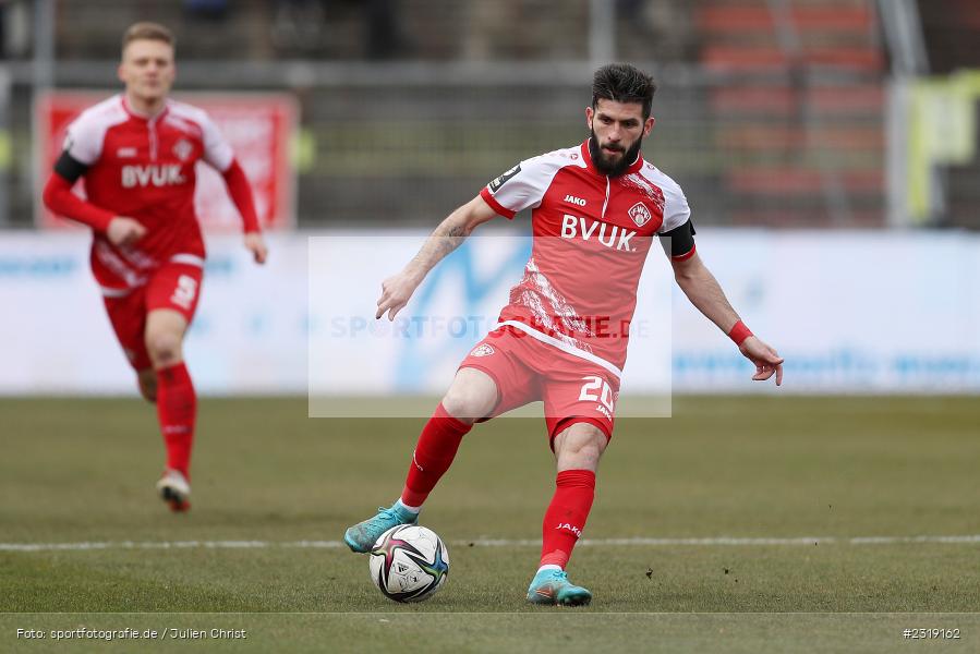 Fanol Perdedaj, FLYERALARM Arena, Würzburg, 26.02.2022, DFL, sport, action, Februar 2022, Saison 2021/2022, 3. Liga, FCM, FWK, 1. FC Magdeburg, FC Würzburger Kickers - Bild-ID: 2319162