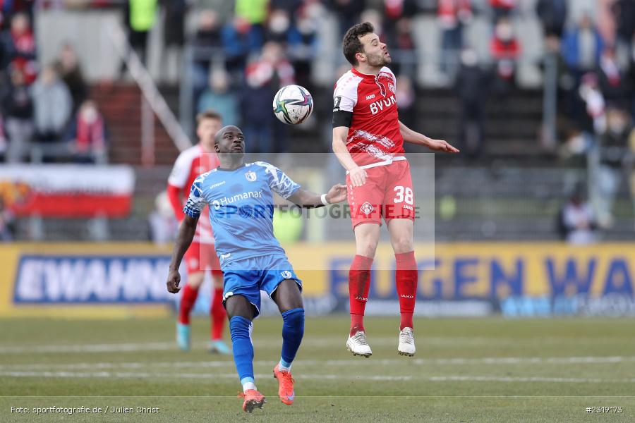 Amara Condé, FLYERALARM Arena, Würzburg, 26.02.2022, DFL, sport, action, Februar 2022, Saison 2021/2022, 3. Liga, FCM, FWK, 1. FC Magdeburg, FC Würzburger Kickers - Bild-ID: 2319173
