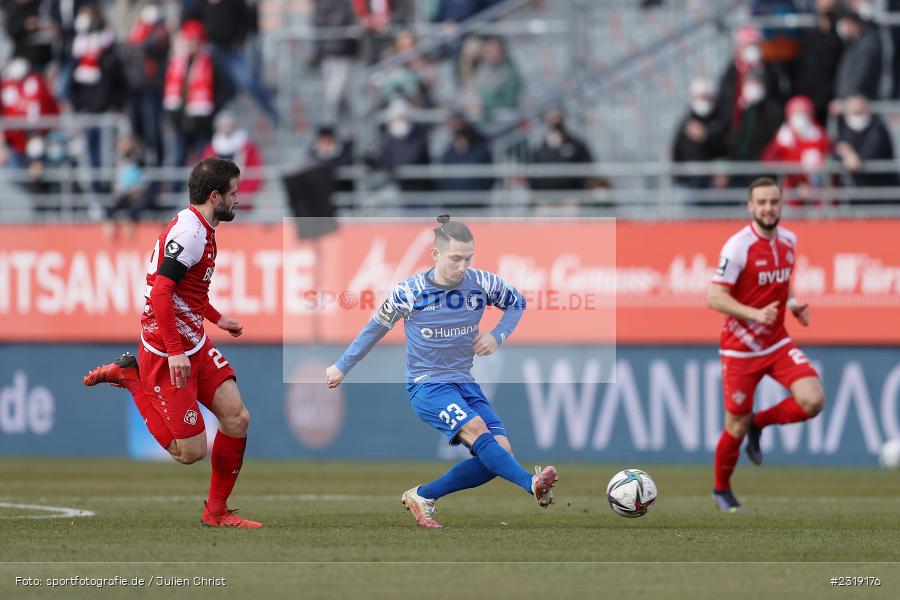 Baris Atik, FLYERALARM Arena, Würzburg, 26.02.2022, DFL, sport, action, Februar 2022, Saison 2021/2022, 3. Liga, FCM, FWK, 1. FC Magdeburg, FC Würzburger Kickers - Bild-ID: 2319176