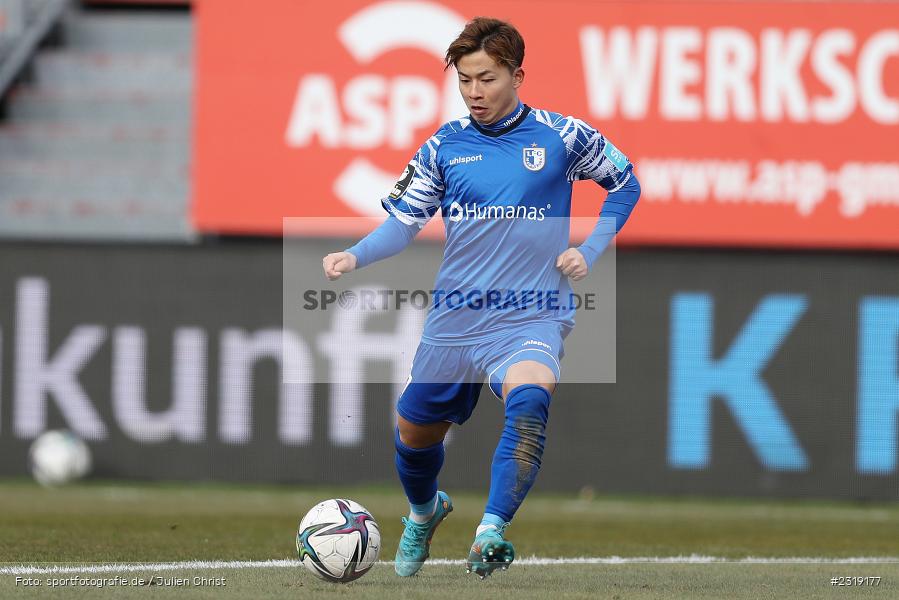 Tatsuya Ito, FLYERALARM Arena, Würzburg, 26.02.2022, DFL, sport, action, Februar 2022, Saison 2021/2022, 3. Liga, FCM, FWK, 1. FC Magdeburg, FC Würzburger Kickers - Bild-ID: 2319177