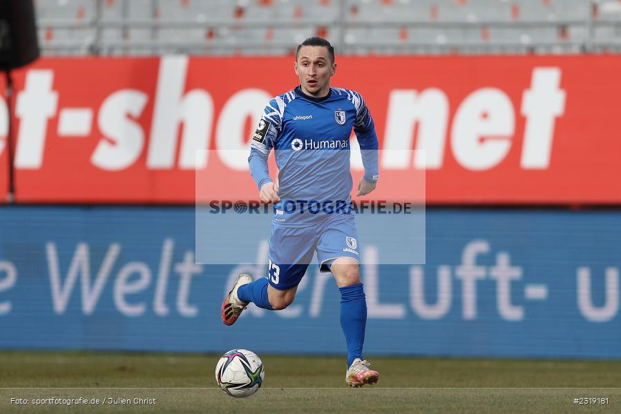 Baris Atik, FLYERALARM Arena, Würzburg, 26.02.2022, DFL, sport, action, Februar 2022, Saison 2021/2022, 3. Liga, FCM, FWK, 1. FC Magdeburg, FC Würzburger Kickers - Bild-ID: 2319181