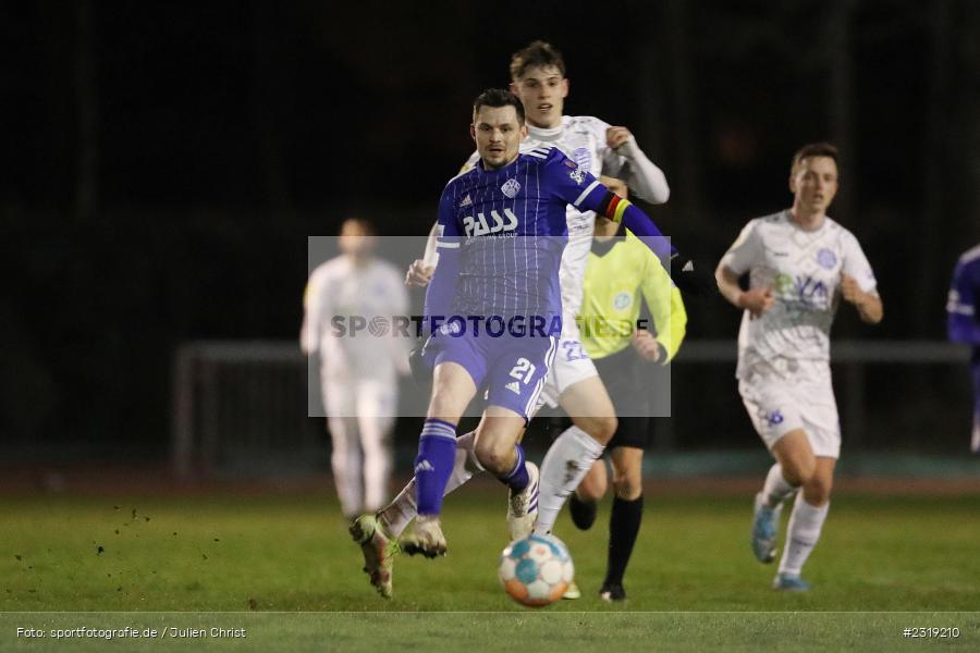 Daniel Cheron, Stadion (Damm), Aschaffenburg, 28.02.2022, HEL, BFV, sport, action, Februar 2022, Saison 2021/2022, Landesfreundschaftsspiele, FCB, SVA, FC Bayern Alzenau, SV Viktoria Aschaffenburg - Bild-ID: 2319210 Daniel Cheron, Stadion (Damm), Aschaffenburg, 28.02.2022, HEL, BFV, sport, action, Februar 2022, Saison 2021/2022, Landesfreundschaftsspiele, FCB, SVA, FC Bayern Alzenau, SV Viktoria Aschaffenburg - Bild-ID: 2319210