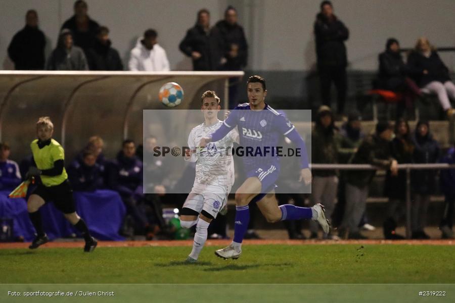 Elmir Muhic, Stadion (Damm), Aschaffenburg, 28.02.2022, HEL, BFV, sport, action, Februar 2022, Saison 2021/2022, Landesfreundschaftsspiele, FCB, SVA, FC Bayern Alzenau, SV Viktoria Aschaffenburg - Bild-ID: 2319222