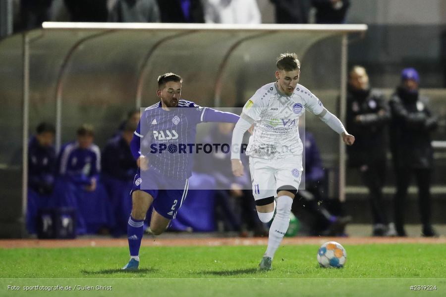 Maximilian Brauburger, Stadion (Damm), Aschaffenburg, 28.02.2022, HEL, BFV, sport, action, Februar 2022, Saison 2021/2022, Landesfreundschaftsspiele, FCB, SVA, FC Bayern Alzenau, SV Viktoria Aschaffenburg - Bild-ID: 2319224