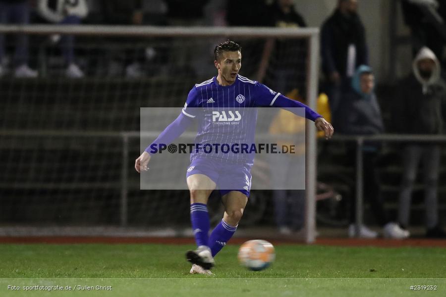Elmir Muhic, Stadion (Damm), Aschaffenburg, 28.02.2022, HEL, BFV, sport, action, Februar 2022, Saison 2021/2022, Landesfreundschaftsspiele, FCB, SVA, FC Bayern Alzenau, SV Viktoria Aschaffenburg - Bild-ID: 2319232 Elmir Muhic, Stadion (Damm), Aschaffenburg, 28.02.2022, HEL, BFV, sport, action, Februar 2022, Saison 2021/2022, Landesfreundschaftsspiele, FCB, SVA, FC Bayern Alzenau, SV Viktoria Aschaffenburg - Bild-ID: 2319232