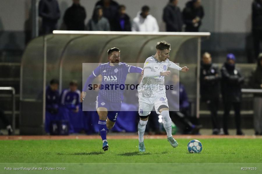 Maximilian Brauburger, Stadion (Damm), Aschaffenburg, 28.02.2022, HEL, BFV, sport, action, Februar 2022, Saison 2021/2022, Landesfreundschaftsspiele, FCB, SVA, FC Bayern Alzenau, SV Viktoria Aschaffenburg - Bild-ID: 2319233