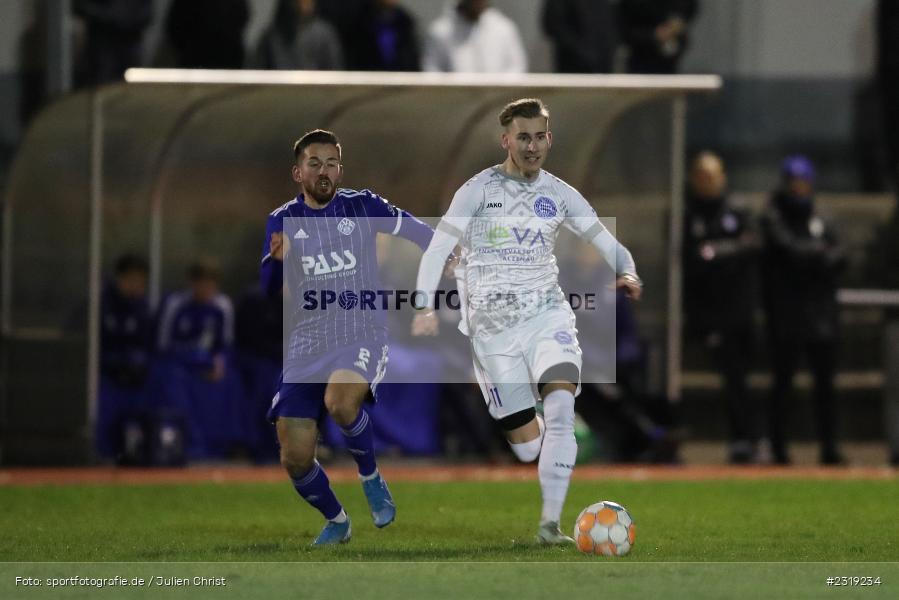 Maximilian Brauburger, Stadion (Damm), Aschaffenburg, 28.02.2022, HEL, BFV, sport, action, Februar 2022, Saison 2021/2022, Landesfreundschaftsspiele, FCB, SVA, FC Bayern Alzenau, SV Viktoria Aschaffenburg - Bild-ID: 2319234