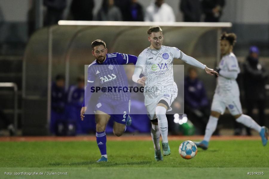 Maximilian Brauburger, Stadion (Damm), Aschaffenburg, 28.02.2022, HEL, BFV, sport, action, Februar 2022, Saison 2021/2022, Landesfreundschaftsspiele, FCB, SVA, FC Bayern Alzenau, SV Viktoria Aschaffenburg - Bild-ID: 2319235