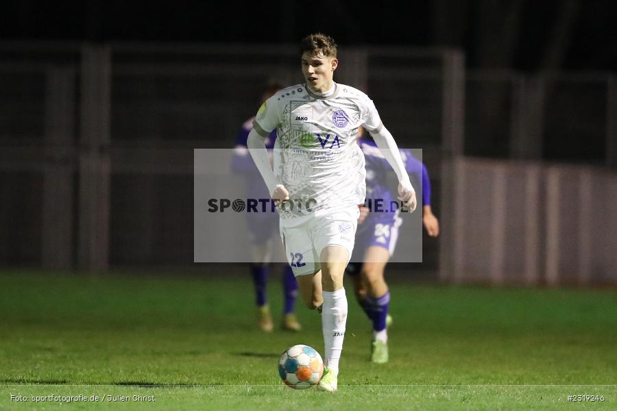 Lukas Fecher, Stadion (Damm), Aschaffenburg, 28.02.2022, HEL, BFV, sport, action, Februar 2022, Saison 2021/2022, Landesfreundschaftsspiele, FCB, SVA, FC Bayern Alzenau, SV Viktoria Aschaffenburg - Bild-ID: 2319246