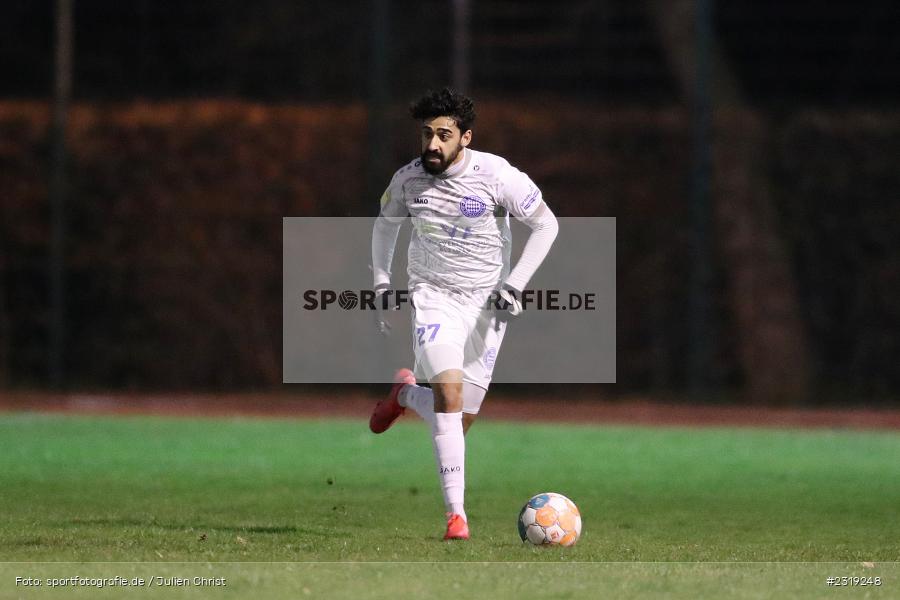 Saher Bhatti, Stadion (Damm), Aschaffenburg, 28.02.2022, HEL, BFV, sport, action, Februar 2022, Saison 2021/2022, Landesfreundschaftsspiele, FCB, SVA, FC Bayern Alzenau, SV Viktoria Aschaffenburg - Bild-ID: 2319248