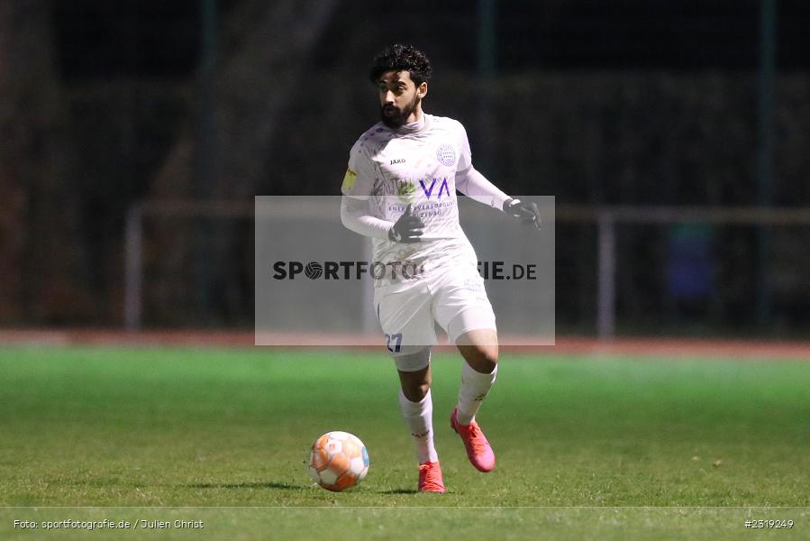 Saher Bhatti, Stadion (Damm), Aschaffenburg, 28.02.2022, HEL, BFV, sport, action, Februar 2022, Saison 2021/2022, Landesfreundschaftsspiele, FCB, SVA, FC Bayern Alzenau, SV Viktoria Aschaffenburg - Bild-ID: 2319249