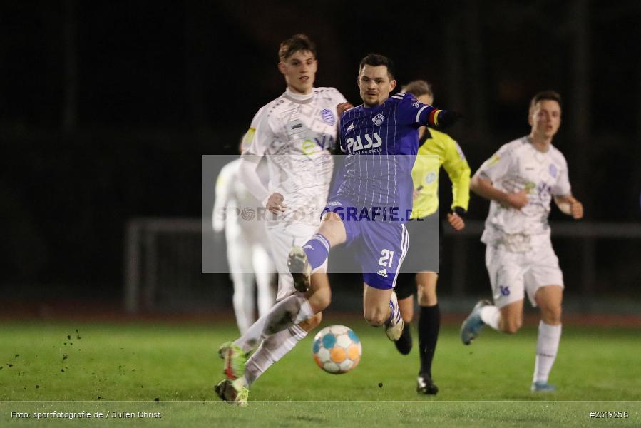 Daniel Cheron, Stadion (Damm), Aschaffenburg, 28.02.2022, HEL, BFV, sport, action, Februar 2022, Saison 2021/2022, Landesfreundschaftsspiele, FCB, SVA, FC Bayern Alzenau, SV Viktoria Aschaffenburg - Bild-ID: 2319258