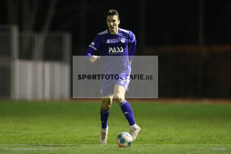 Elmir Muhic, Stadion (Damm), Aschaffenburg, 28.02.2022, HEL, BFV, sport, action, Februar 2022, Saison 2021/2022, Landesfreundschaftsspiele, FCB, SVA, FC Bayern Alzenau, SV Viktoria Aschaffenburg - Bild-ID: 2319260