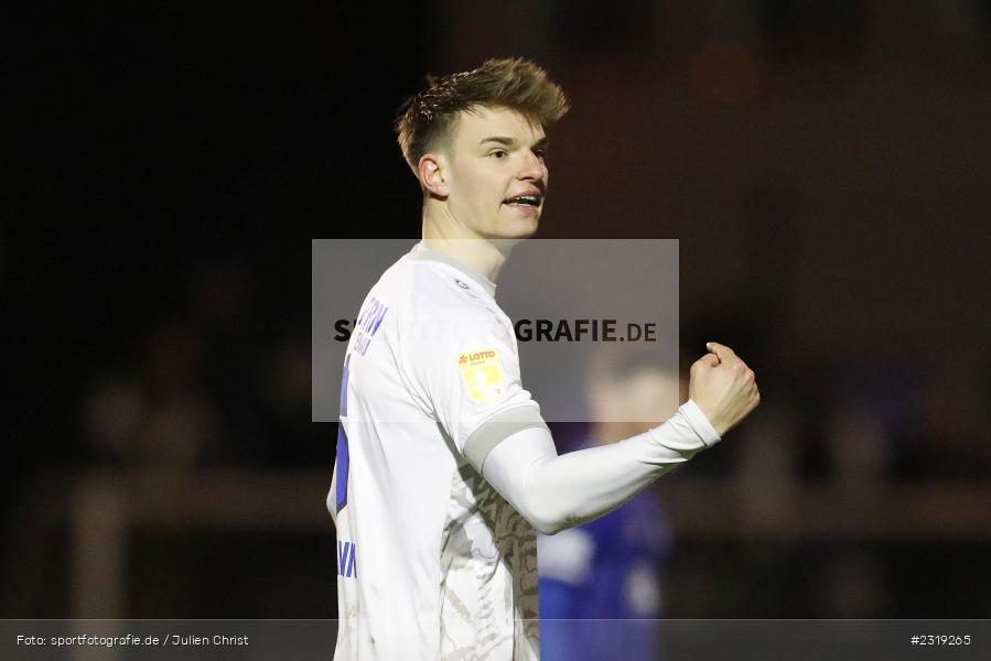 Luca Bergmann, Stadion (Damm), Aschaffenburg, 28.02.2022, HEL, BFV, sport, action, Februar 2022, Saison 2021/2022, Landesfreundschaftsspiele, FCB, SVA, FC Bayern Alzenau, SV Viktoria Aschaffenburg - Bild-ID: 2319265
