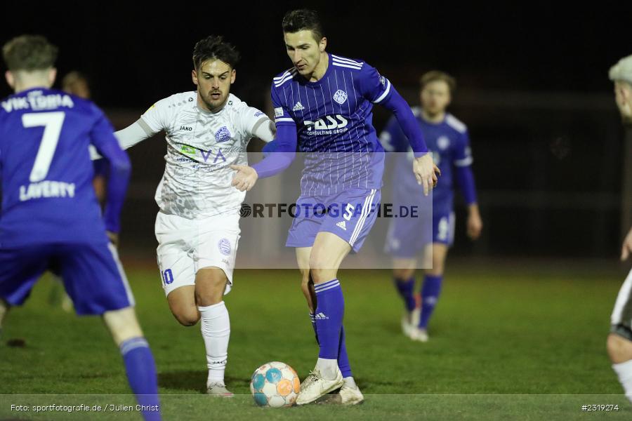 Elmir Muhic, Stadion (Damm), Aschaffenburg, 28.02.2022, HEL, BFV, sport, action, Februar 2022, Saison 2021/2022, Landesfreundschaftsspiele, FCB, SVA, FC Bayern Alzenau, SV Viktoria Aschaffenburg - Bild-ID: 2319274