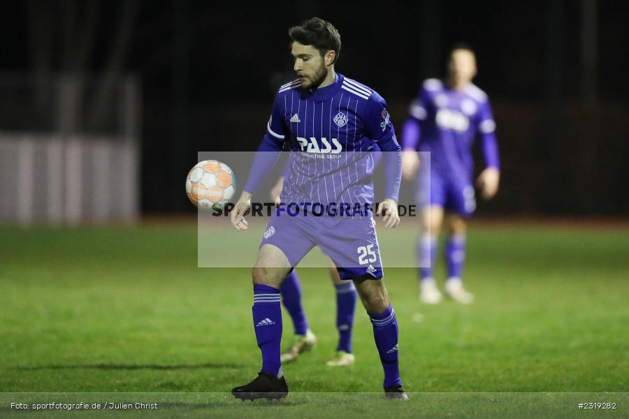 Elias Niesigk, Stadion (Damm), Aschaffenburg, 28.02.2022, HEL, BFV, sport, action, Februar 2022, Saison 2021/2022, Landesfreundschaftsspiele, FCB, SVA, FC Bayern Alzenau, SV Viktoria Aschaffenburg - Bild-ID: 2319282