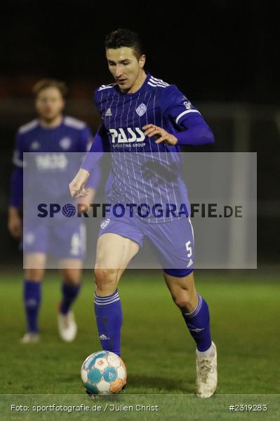 Elmir Muhic, Stadion (Damm), Aschaffenburg, 28.02.2022, HEL, BFV, sport, action, Februar 2022, Saison 2021/2022, Landesfreundschaftsspiele, FCB, SVA, FC Bayern Alzenau, SV Viktoria Aschaffenburg - Bild-ID: 2319283