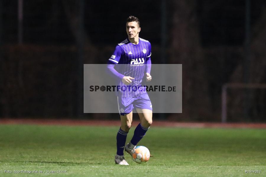 Elmir Muhic, Stadion (Damm), Aschaffenburg, 28.02.2022, HEL, BFV, sport, action, Februar 2022, Saison 2021/2022, Landesfreundschaftsspiele, FCB, SVA, FC Bayern Alzenau, SV Viktoria Aschaffenburg - Bild-ID: 2319287