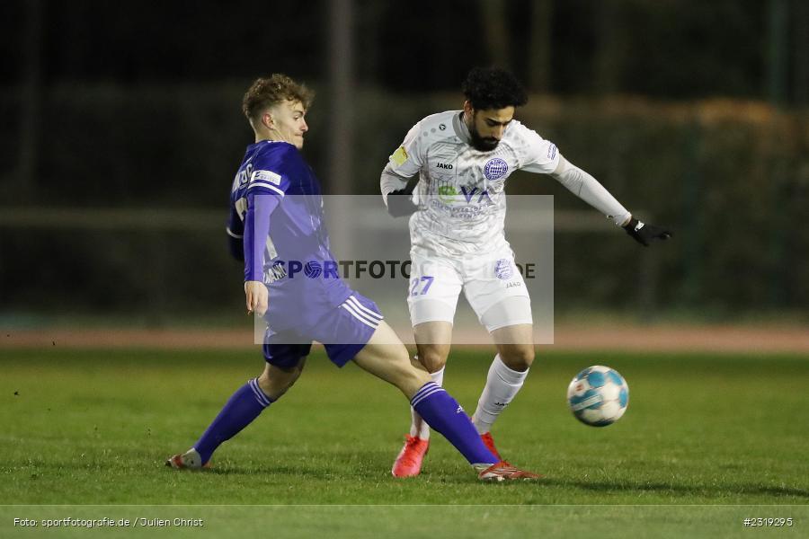 Saher Bhatti, Stadion (Damm), Aschaffenburg, 28.02.2022, HEL, BFV, sport, action, Februar 2022, Saison 2021/2022, Landesfreundschaftsspiele, FCB, SVA, FC Bayern Alzenau, SV Viktoria Aschaffenburg - Bild-ID: 2319295