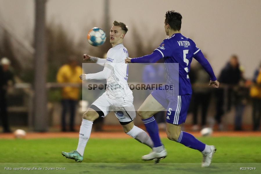 Maximilian Brauburger, Stadion (Damm), Aschaffenburg, 28.02.2022, HEL, BFV, sport, action, Februar 2022, Saison 2021/2022, Landesfreundschaftsspiele, FCB, SVA, FC Bayern Alzenau, SV Viktoria Aschaffenburg - Bild-ID: 2319299
