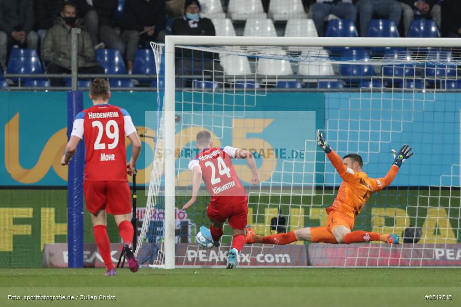 Tor, Christian Kühlwetter, Merck-Stadion, Darmstadt, 04.03.2022, DFL, sport, action, März 2022, Saison 2021/2022, 2. Bundesliga, FCH, D98, SVD, 1. FC Heidenheim 1846, SV Darmstadt 98 - Bild-ID: 2319313