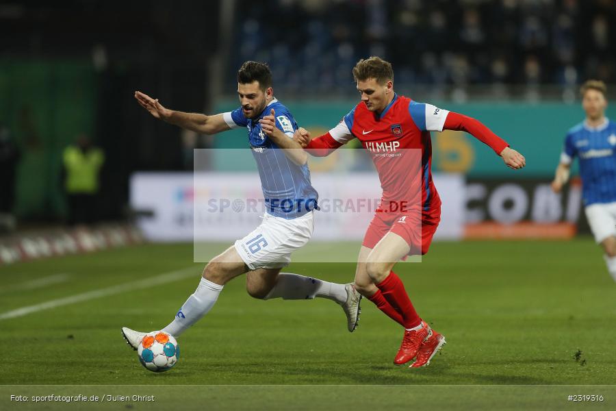 Luca Pfeiffer, Merck-Stadion, Darmstadt, 04.03.2022, DFL, sport, action, März 2022, Saison 2021/2022, 2. Bundesliga, FCH, D98, SVD, 1. FC Heidenheim 1846, SV Darmstadt 98 - Bild-ID: 2319316
