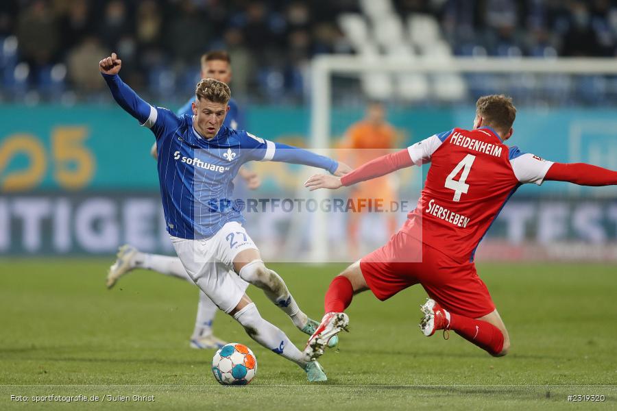 Tim Skarke, Merck-Stadion, Darmstadt, 04.03.2022, DFL, sport, action, März 2022, Saison 2021/2022, 2. Bundesliga, FCH, D98, SVD, 1. FC Heidenheim 1846, SV Darmstadt 98 - Bild-ID: 2319320