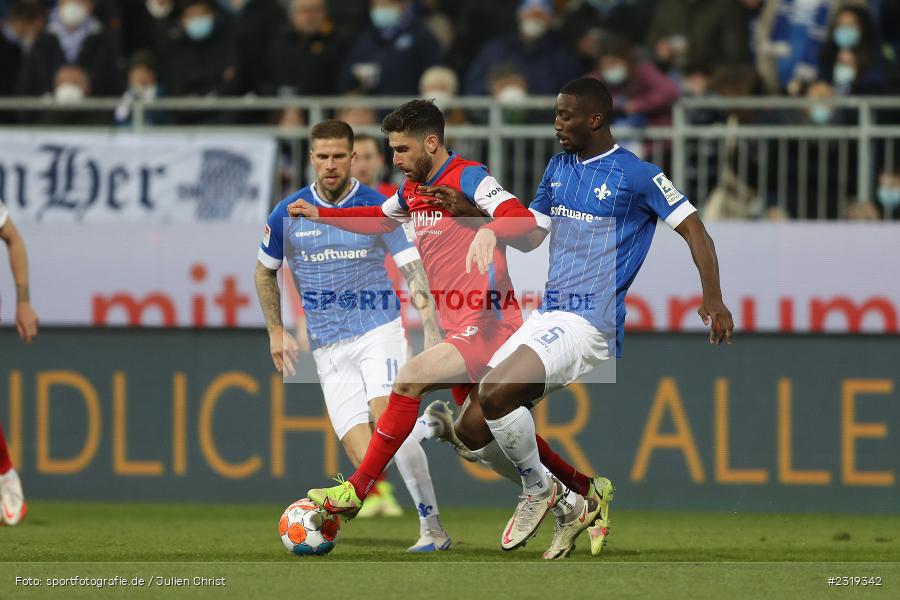 Stefan Schimmer, Merck-Stadion, Darmstadt, 04.03.2022, DFL, sport, action, März 2022, Saison 2021/2022, 2. Bundesliga, FCH, D98, SVD, 1. FC Heidenheim 1846, SV Darmstadt 98 - Bild-ID: 2319342