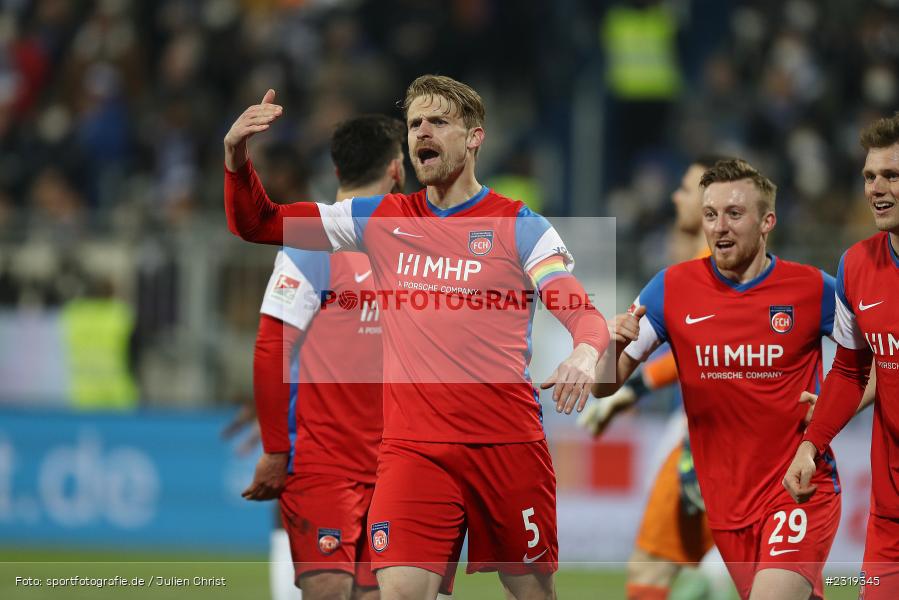 Torjubel, Oliver Hüsing, Merck-Stadion, Darmstadt, 04.03.2022, DFL, sport, action, März 2022, Saison 2021/2022, 2. Bundesliga, FCH, D98, SVD, 1. FC Heidenheim 1846, SV Darmstadt 98 - Bild-ID: 2319345