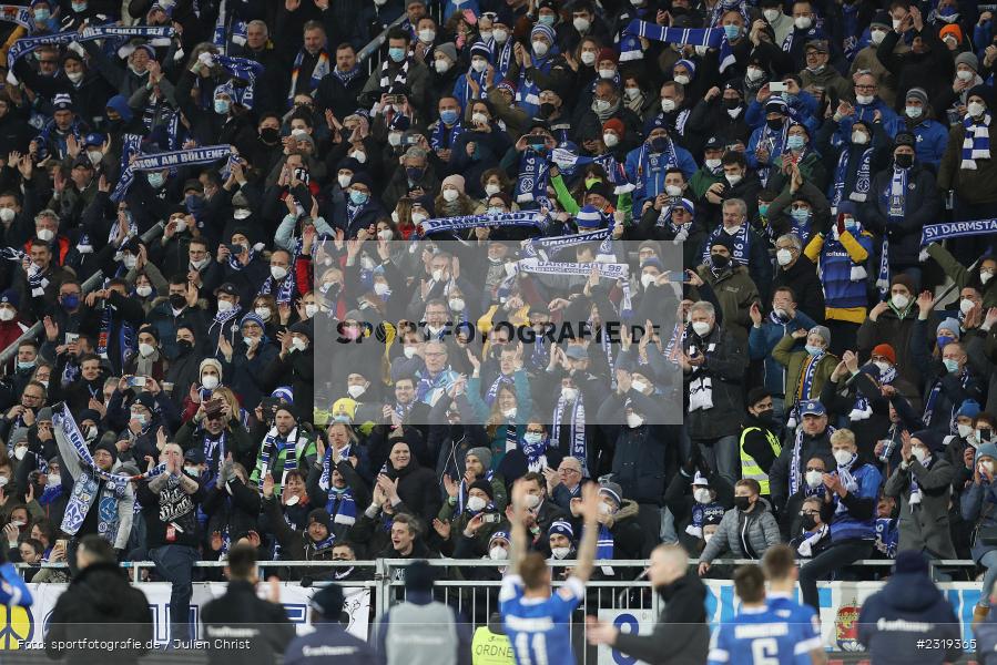 Lilien, Fans, Merck-Stadion, Darmstadt, 04.03.2022, DFL, sport, action, März 2022, Saison 2021/2022, 2. Bundesliga, FCH, D98, SVD, 1. FC Heidenheim 1846, SV Darmstadt 98 - Bild-ID: 2319365