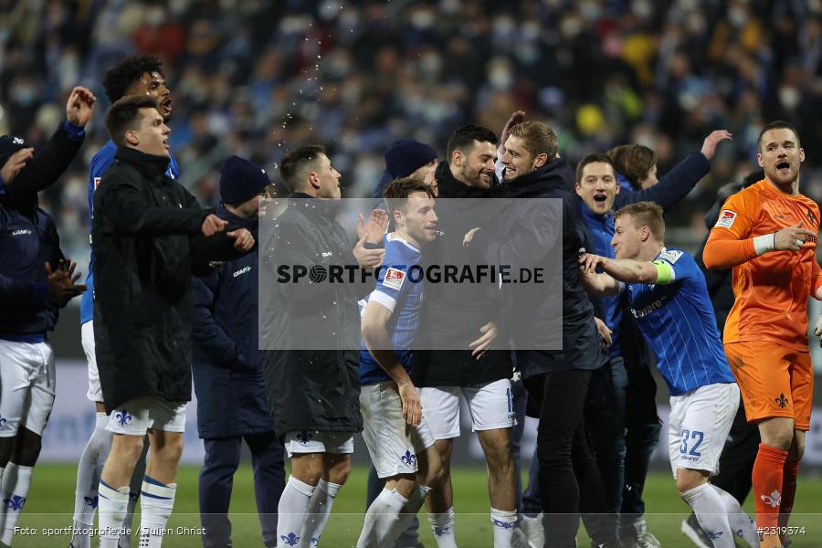 Marcel Schuhen, Luca Pfeiffer, Matthias Bader, Mathias Honsak, Fabian Holland, Merck-Stadion, Darmstadt, 04.03.2022, DFL, sport, action, März 2022, Saison 2021/2022, 2. Bundesliga, FCH, D98, SVD, 1. FC Heidenheim 1846, SV Darmstadt 98 - Bild-ID: 2319374