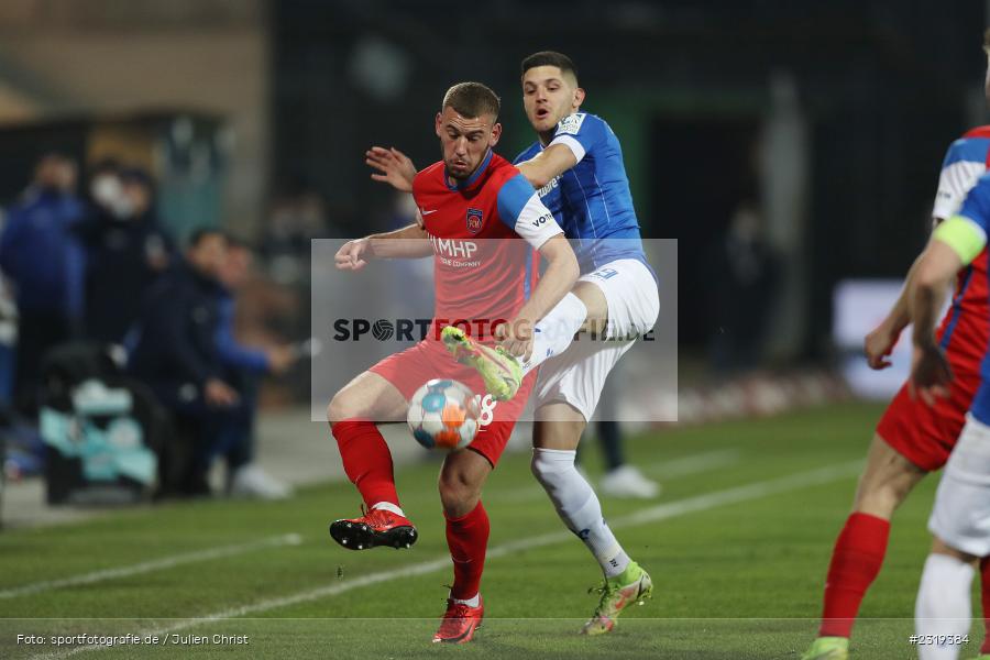 Melvin Ramusovic, Merck-Stadion, Darmstadt, 04.03.2022, DFL, sport, action, März 2022, Saison 2021/2022, 2. Bundesliga, FCH, D98, SVD, 1. FC Heidenheim 1846, SV Darmstadt 98 - Bild-ID: 2319384