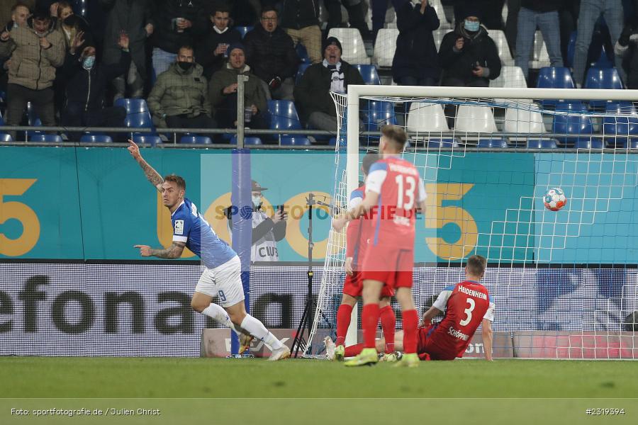 Torjubel, Phillip Tietz, Merck-Stadion, Darmstadt, 04.03.2022, DFL, sport, action, März 2022, Saison 2021/2022, 2. Bundesliga, FCH, D98, SVD, 1. FC Heidenheim 1846, SV Darmstadt 98 - Bild-ID: 2319394