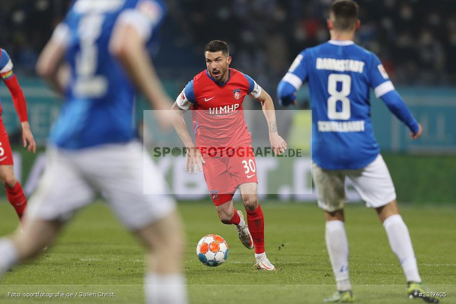 Norman Theuerkauf, Merck-Stadion, Darmstadt, 04.03.2022, DFL, sport, action, März 2022, Saison 2021/2022, 2. Bundesliga, FCH, D98, SVD, 1. FC Heidenheim 1846, SV Darmstadt 98 - Bild-ID: 2319405