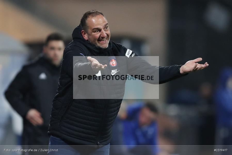 Frank Schmidt, Merck-Stadion, Darmstadt, 04.03.2022, DFL, sport, action, März 2022, Saison 2021/2022, 2. Bundesliga, FCH, D98, SVD, 1. FC Heidenheim 1846, SV Darmstadt 98 - Bild-ID: 2319417