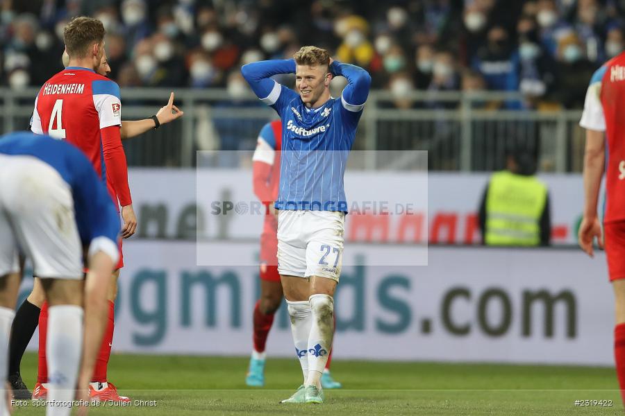 Tim Skarke, Merck-Stadion, Darmstadt, 04.03.2022, DFL, sport, action, März 2022, Saison 2021/2022, 2. Bundesliga, FCH, D98, SVD, 1. FC Heidenheim 1846, SV Darmstadt 98 - Bild-ID: 2319422
